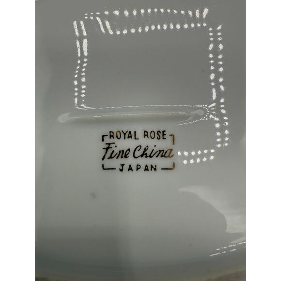 VINTAGE 1950'S Royal Rose Fine China Crafted in Japan ~ Set of 7 - Picture 4 of 10